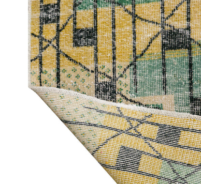 Vintage Rug, 3'9 x 7'1 feet, 114 x 217 cm rug