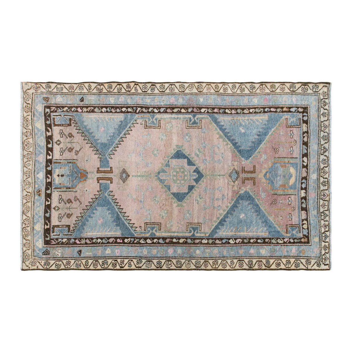 Vintage Rug, 4'6 x 6'4 feet, 136 x 192 cm Rug