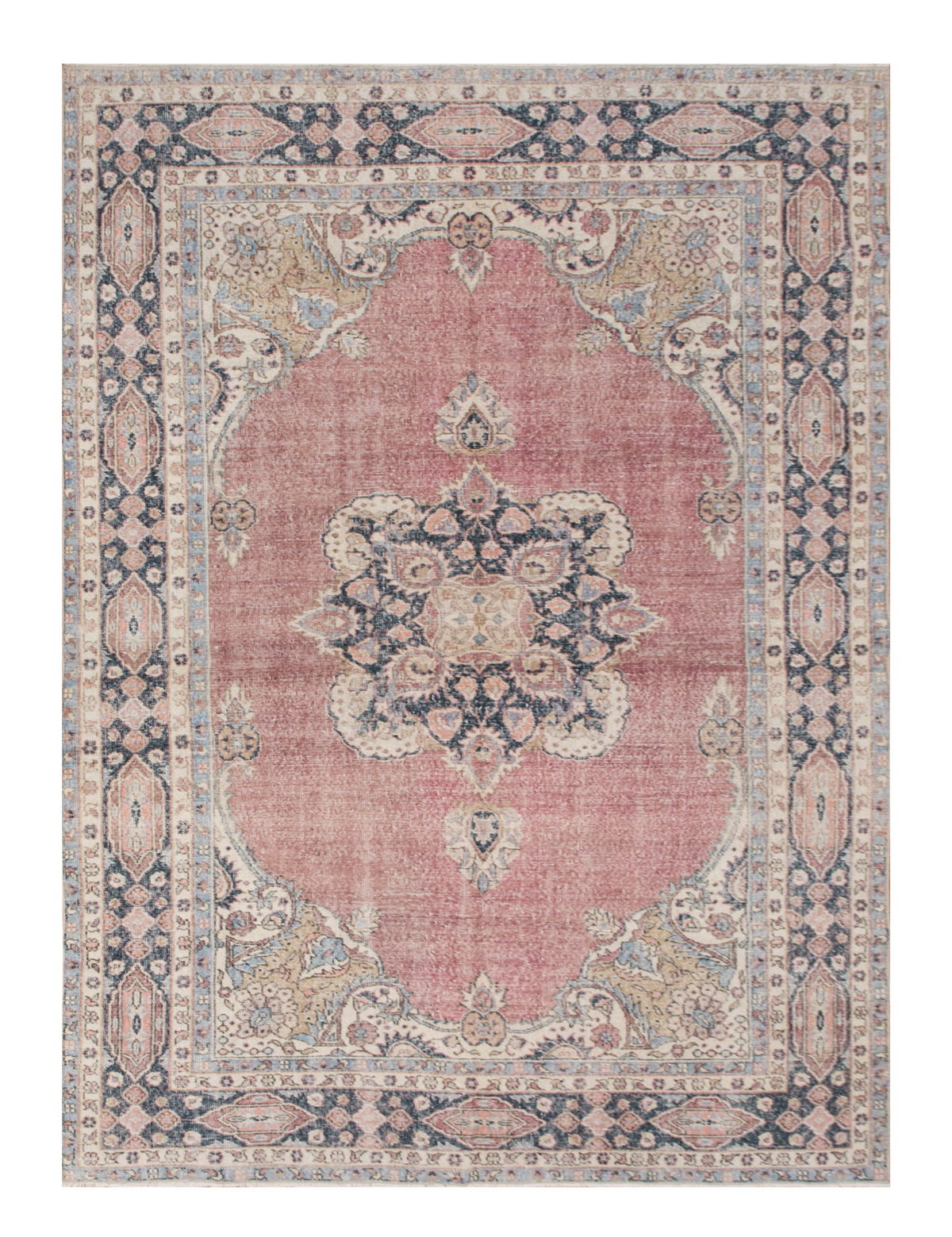 Vintage Rug, 6'8 x 10'2 feet / 208 x 313 cm
