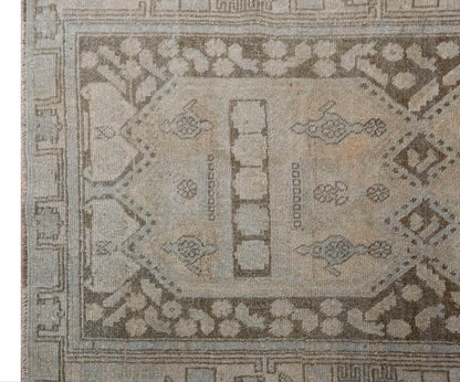 Vintage Rug, Area Ru 3'5 x 6'9 feet / 105 x 205 cm