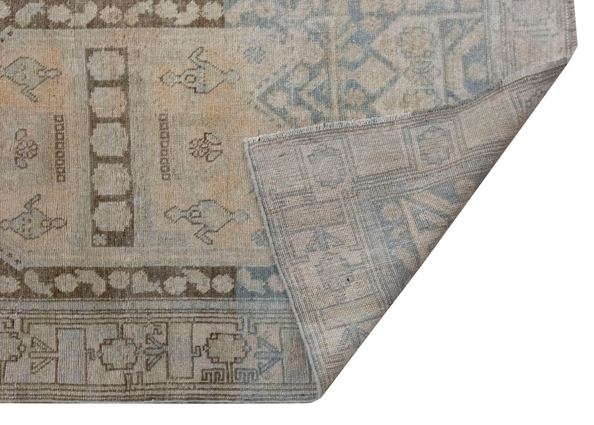 Vintage Rug, Area Ru 3'5 x 6'9 feet / 105 x 205 cm