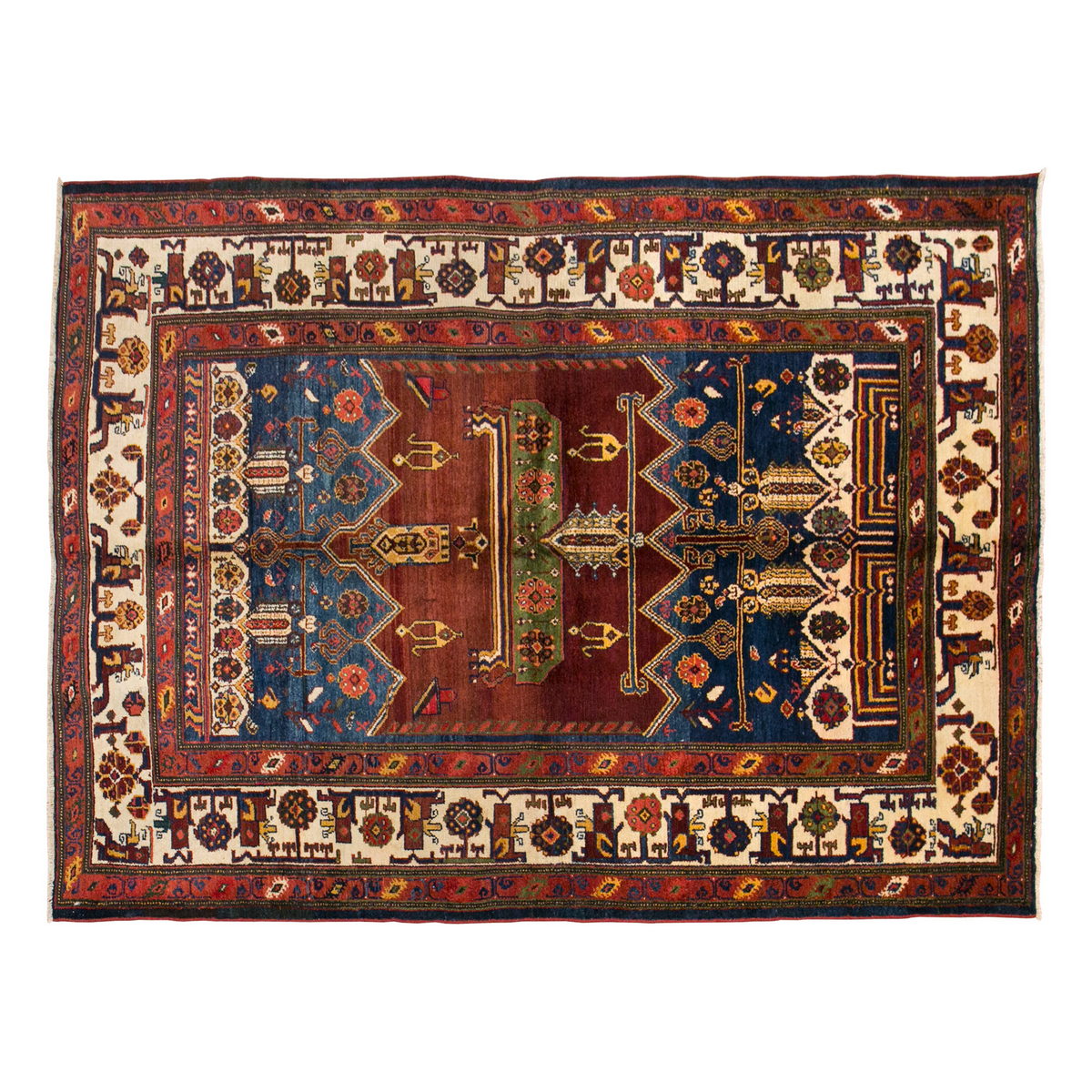 Vintage Rug, Area Rug,  5'6 x 7'7 feet / 168 x 232 cm