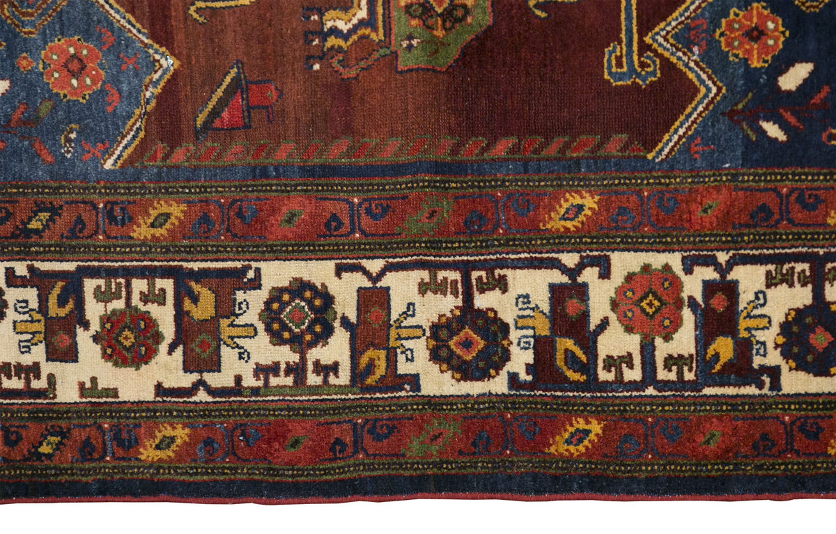 Vintage Rug, Area Rug,  5'6 x 7'7 feet / 168 x 232 cm