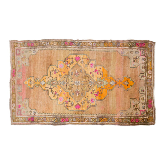 Vintage Rug, Area Rug, 4'4 x 8' feet / 136 x 245 cm