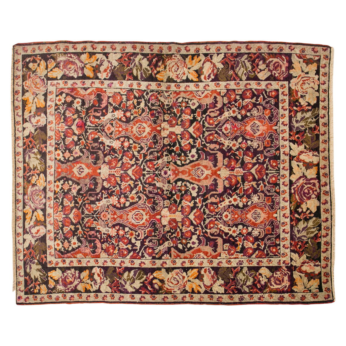 Vintage Rug, Area Rug, 5'2 x 6'7 feet / 155 x 197 cm