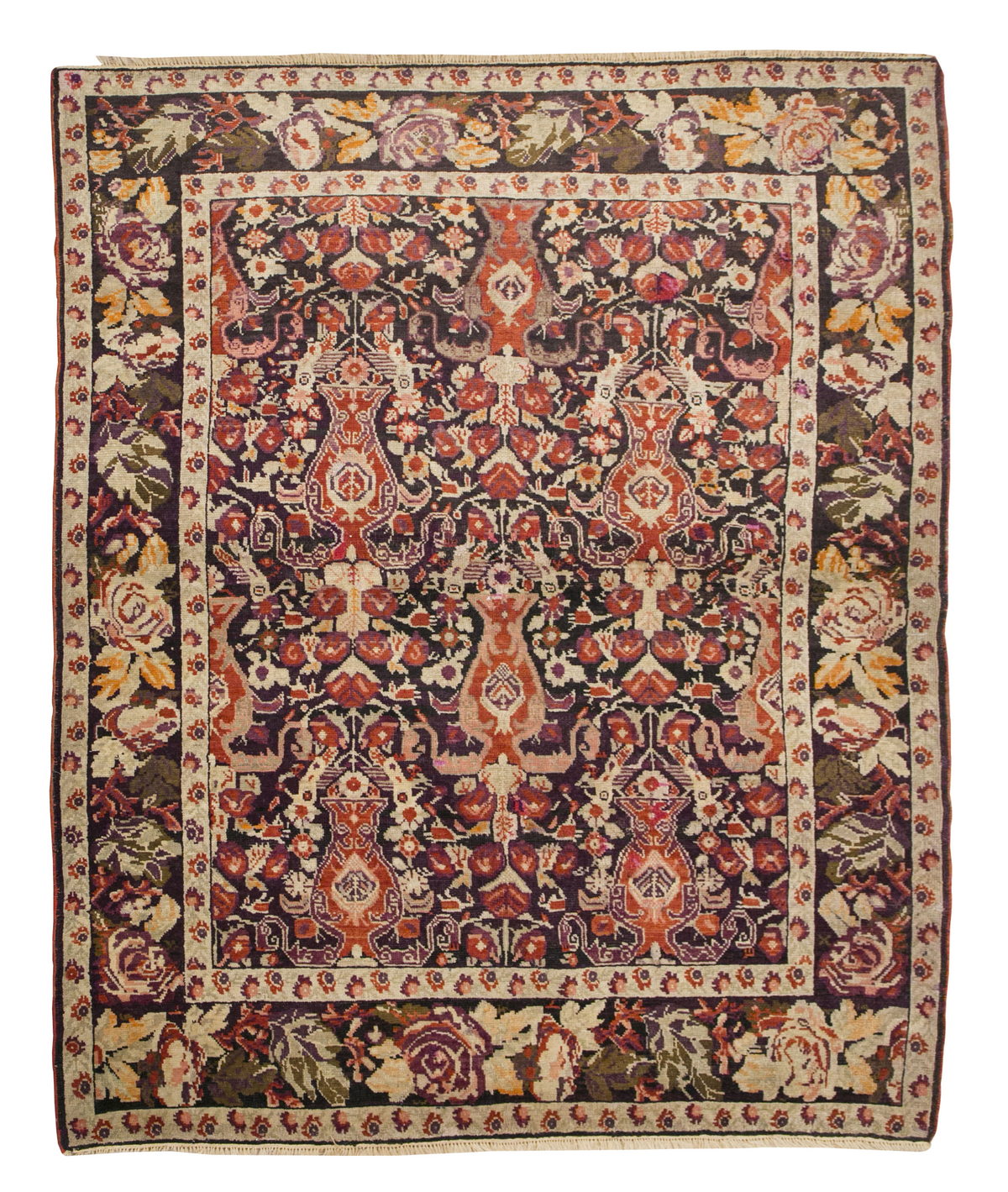 Vintage Rug, Area Rug, 5'2 x 6'7 feet / 155 x 197 cm