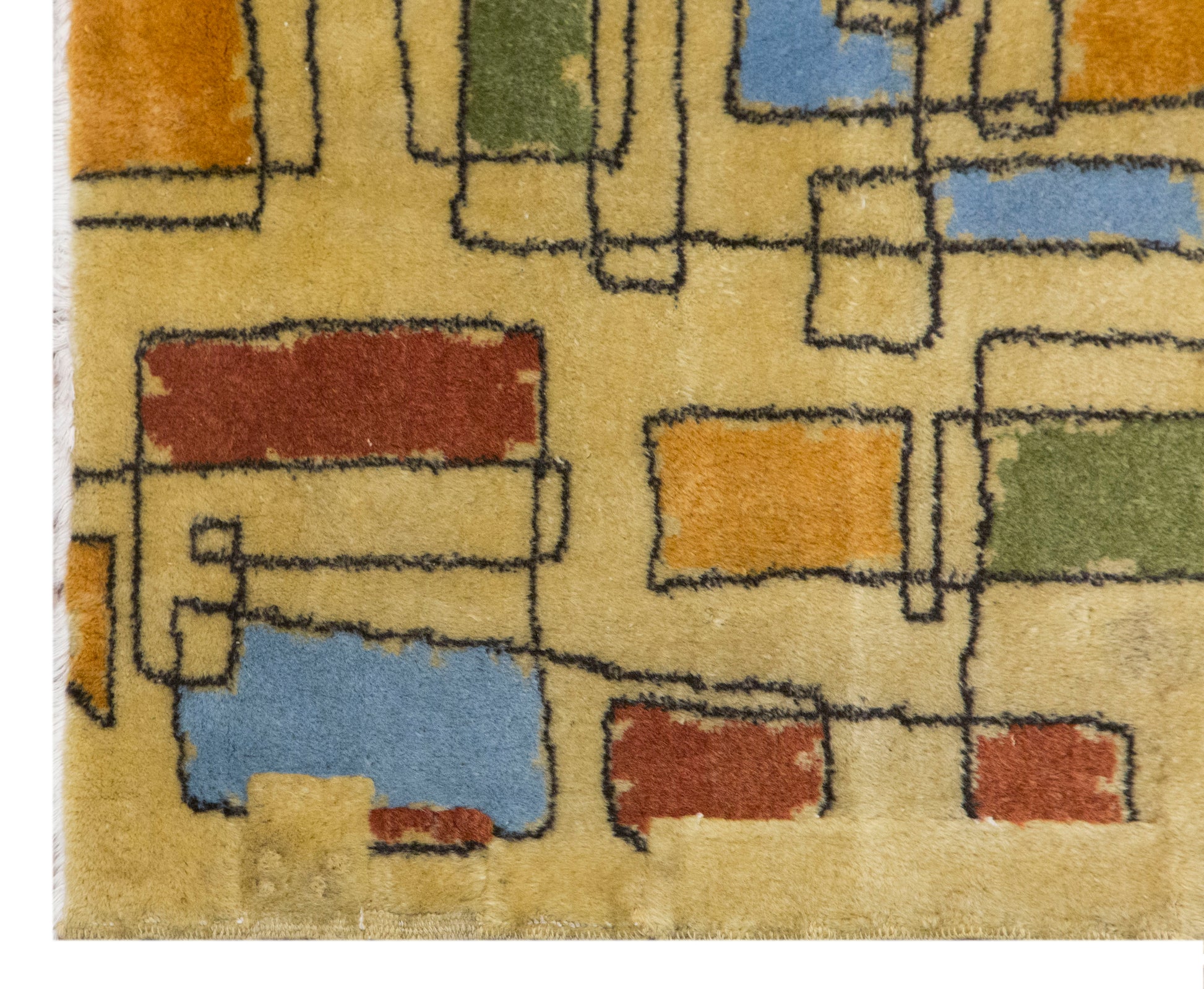 Vintage Rug, Area Rug 3'9 x 5'8 feet / 118 x 178 cm