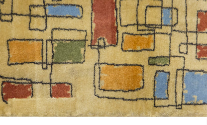 Vintage Rug, Area Rug 3'9 x 5'8 feet / 118 x 178 cm