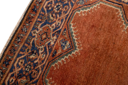 Vintage Rug, Area Rug 4'4 x 6'5 feet / 132 x 195 cm
