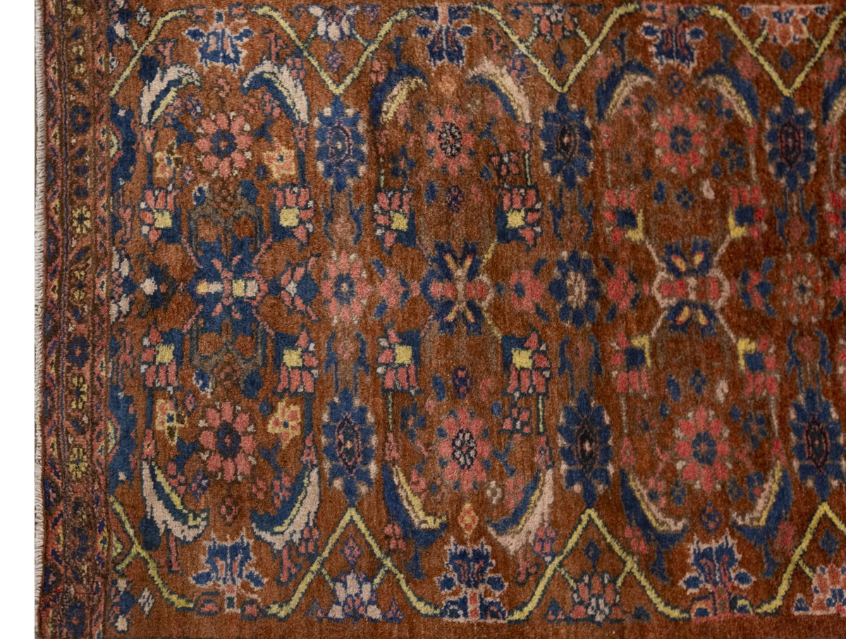 Vintage Rug, Runner Rug 3 x 7 feet /90 x 212 cm