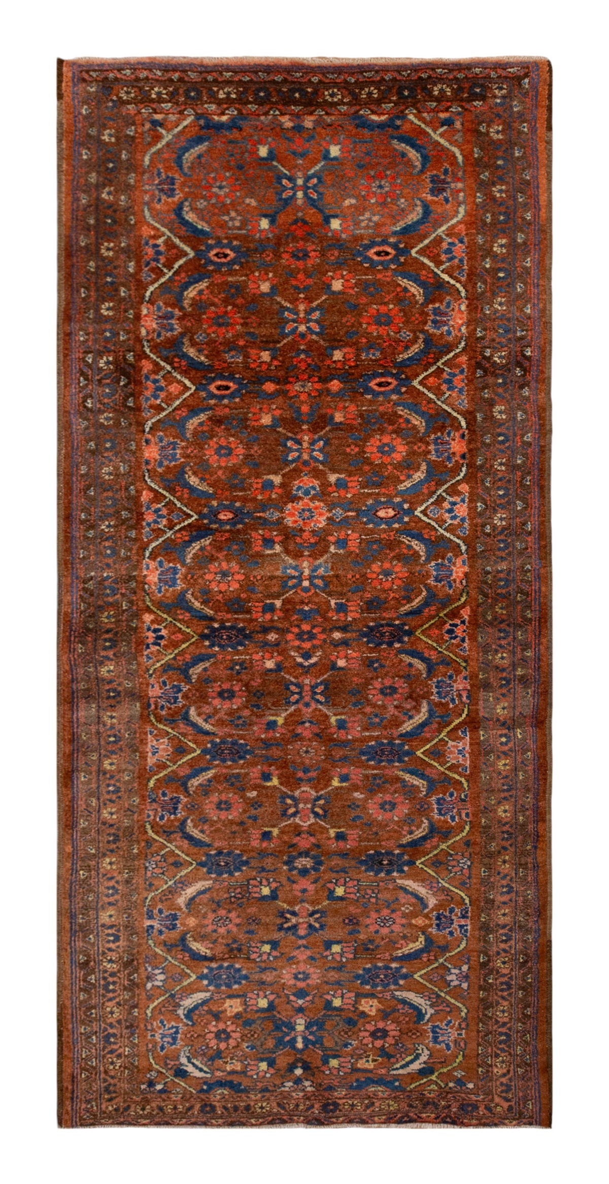 Vintage Rug, Runner Rug 3 x 7 feet /90 x 212 cm