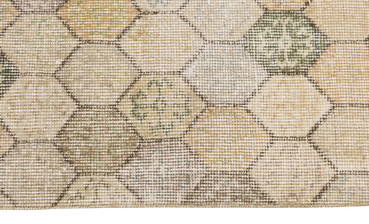 Vintage Rug, Small Oushak Rug 1'5" x 2'11" feet 44 x 90 cm