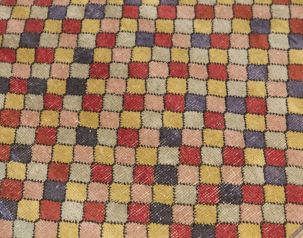 Vintage Rug, Small Oushak Rug 2'10" x 6'5" feet 86 x 196 cm
