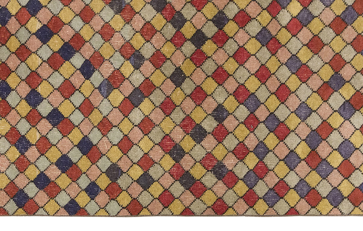 Vintage Rug, Small Oushak Rug 2'10" x 6'5" feet 86 x 196 cm