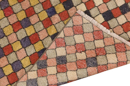 Vintage Rug, Small Oushak Rug 2'10" x 6'5" feet 86 x 196 cm