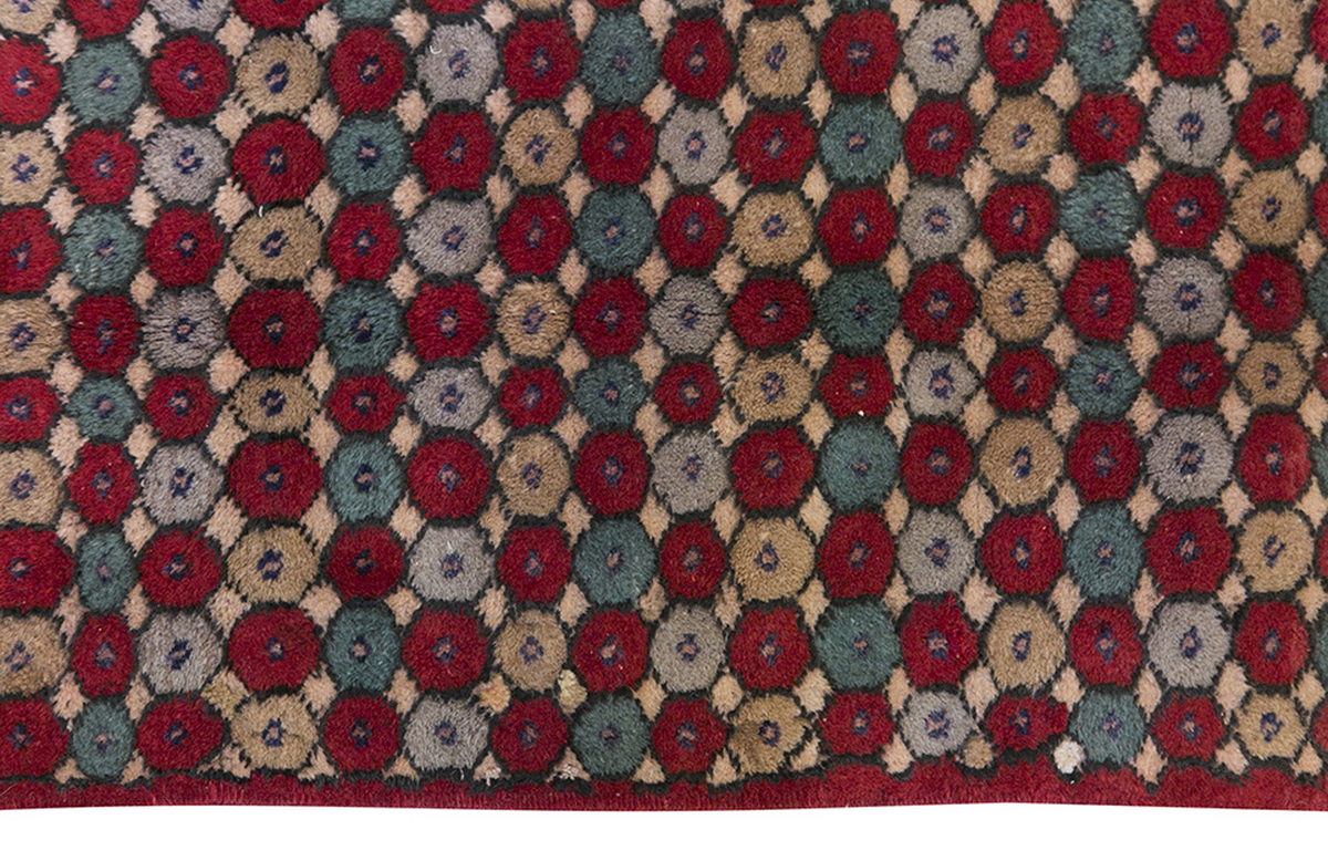 Vintage Rug, Small Oushak Rug 2'11" x 5'6" feet 88 x 167 cm