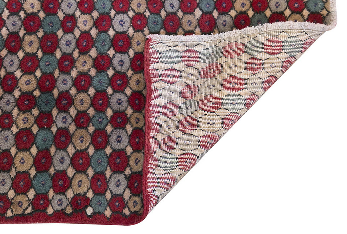 Vintage Rug, Small Oushak Rug 2'11" x 5'6" feet 88 x 167 cm