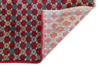 Vintage Rug, Small Oushak Rug 2'11" x 5'6" feet 88 x 167 cm