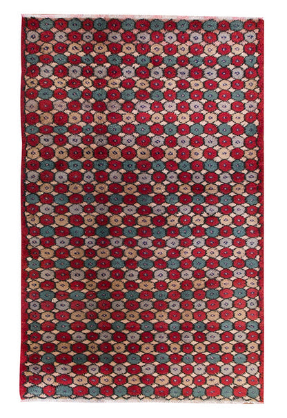 Vintage Rug, Small Oushak Rug 2'11" x 5'6" feet 88 x 167 cm