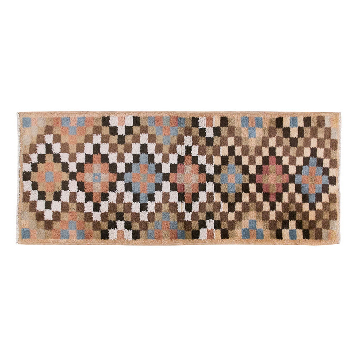 Vintage Rug, Small Oushak Rug 2'2" x 5'5" feet 65 x 166 cm