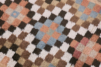 Vintage Rug, Small Oushak Rug 2'2" x 5'5" feet 65 x 166 cm