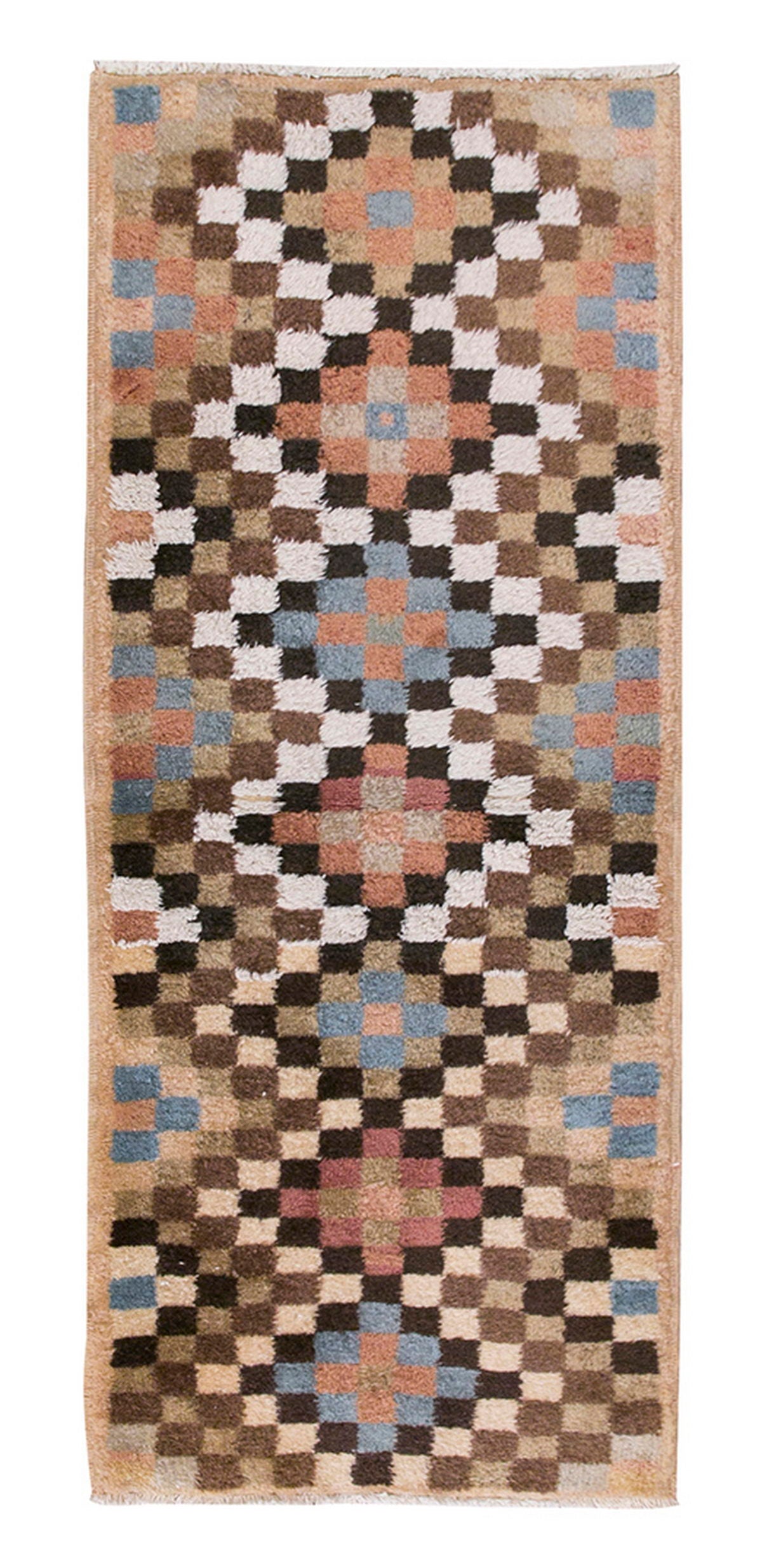Vintage Rug, Small Oushak Rug 2'2" x 5'5" feet 65 x 166 cm
