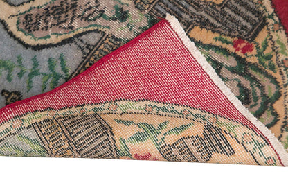 Vintage Rug, Small Oushak Rug 2'5" x 2'10" feet 74 x 86 cm