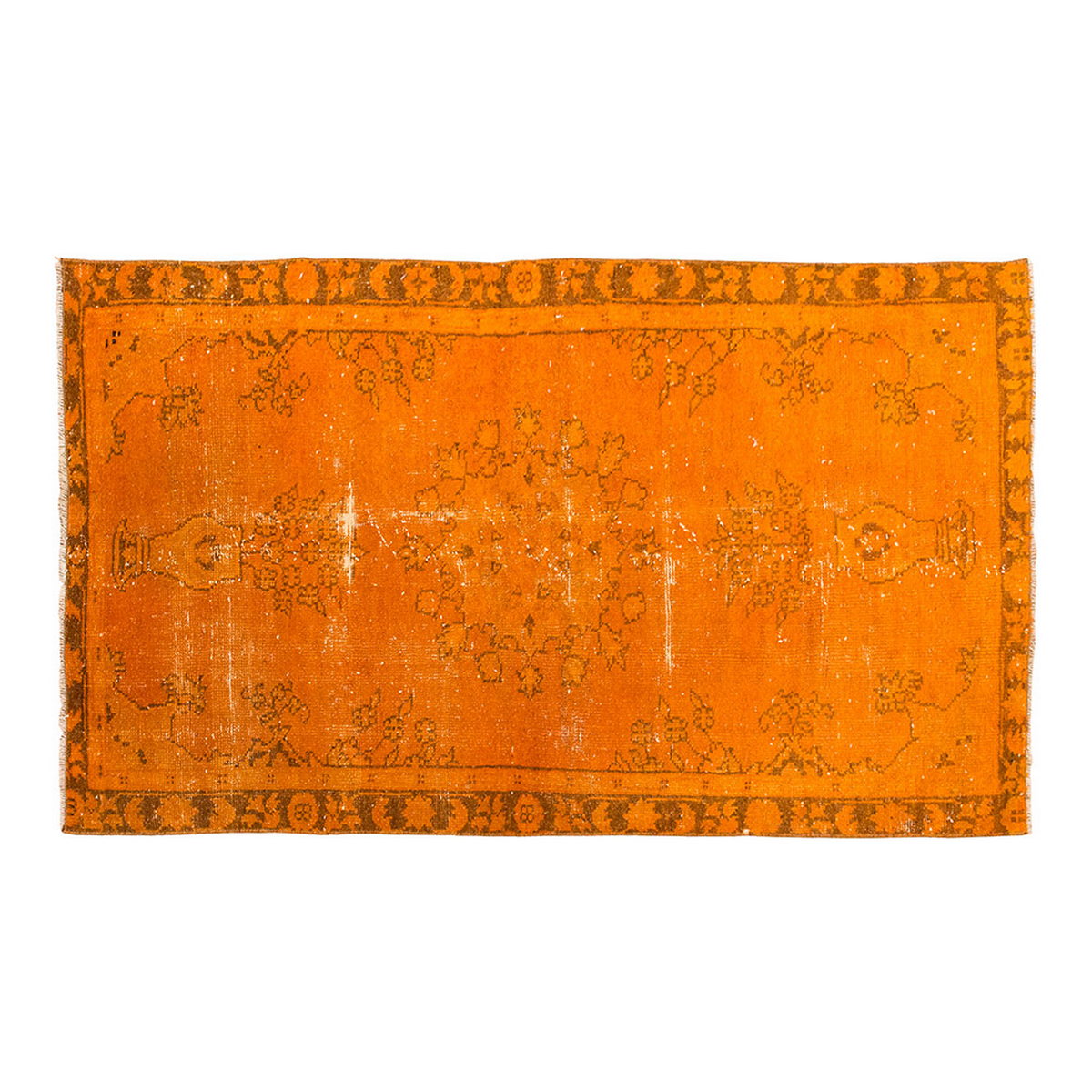 Vintage Rug, Small Oushak Rug 2'9" x 5'1" feet 85 x 156 cm