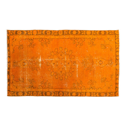 Vintage Rug, Small Oushak Rug 2'9" x 5'1" feet 85 x 156 cm