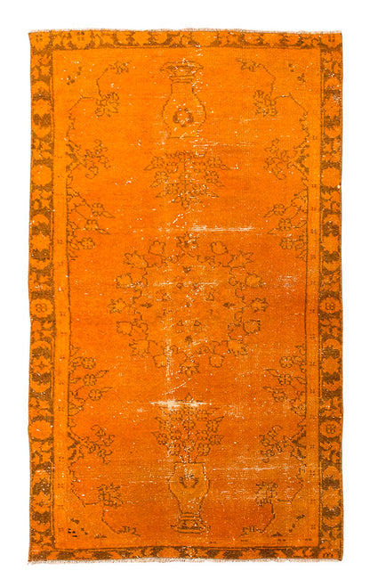 Vintage Rug, Small Oushak Rug 2'9" x 5'1" feet 85 x 156 cm