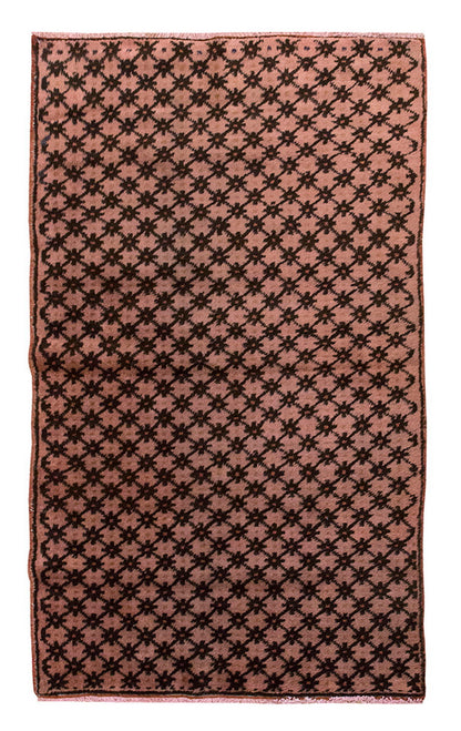 Vintage Rug, Small Oushak Rug 3'1" x 5'7" feet 95 x 170 cm