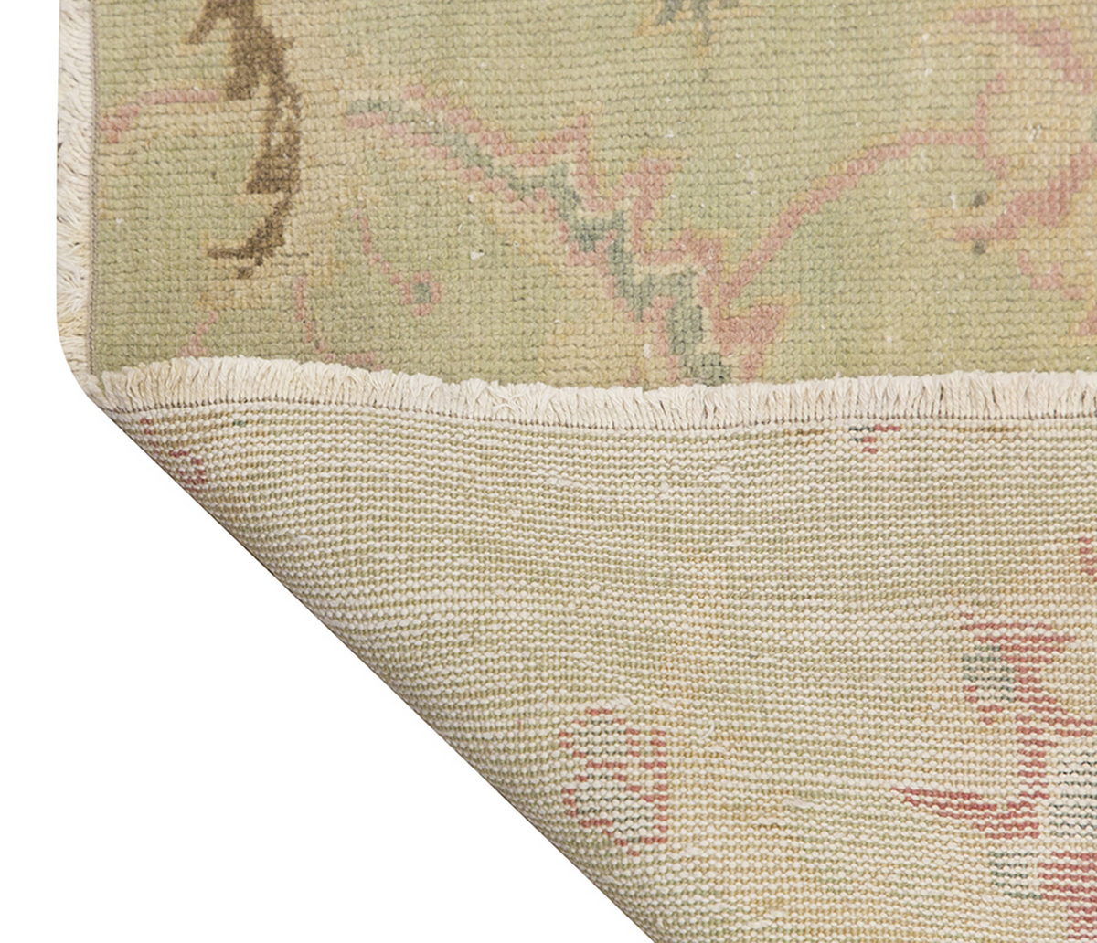 Vintage Rug, Small Oushak Rug 3'1" x 6'7" feet 95 x 200 cm
