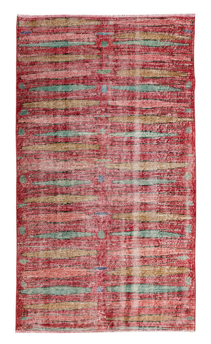 Vintage Rug, Small Oushak Rug 3'2" x 5'12" feet 96 x 182 cm