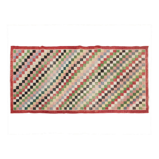 Vintage Rug, Small Oushak Rug 3'2" x 6'8" feet 96 x 204 cm