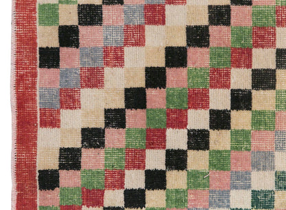Vintage Rug, Small Oushak Rug 3'2" x 6'8" feet 96 x 204 cm