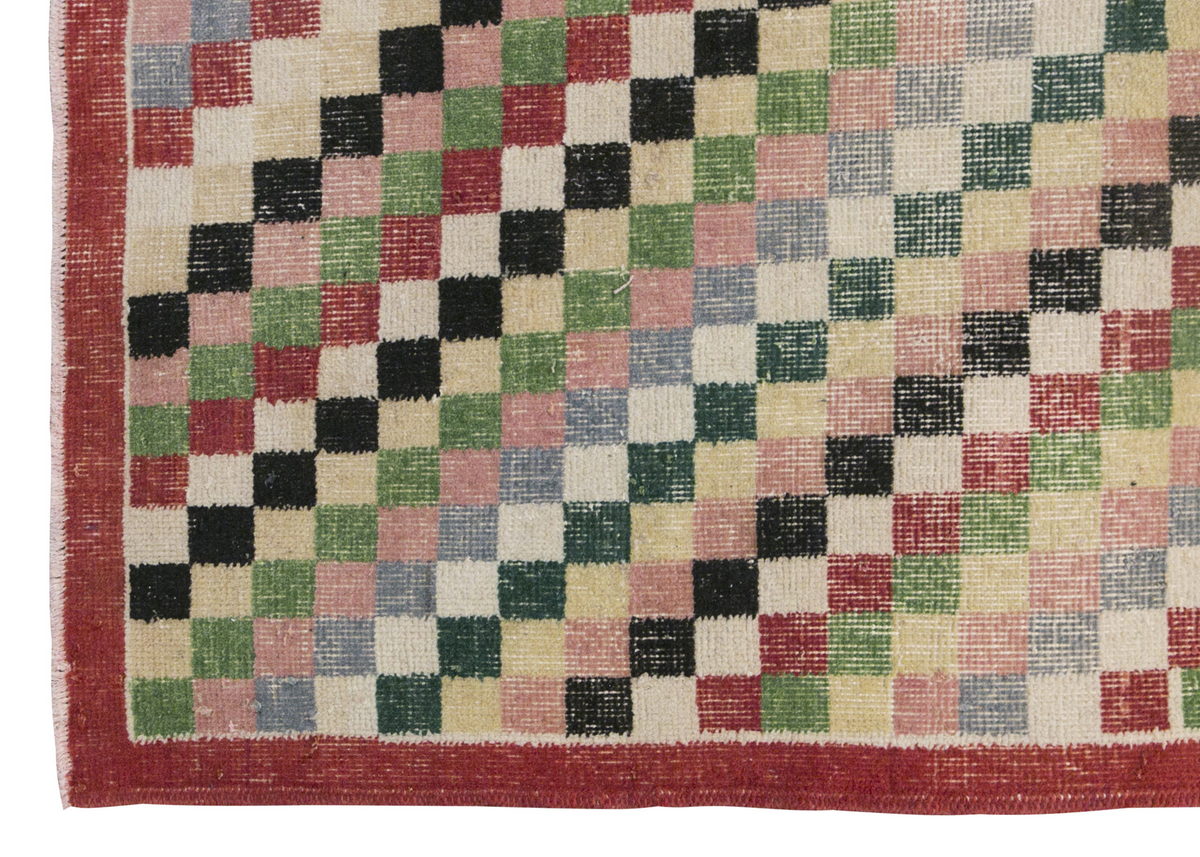 Vintage Rug, Small Oushak Rug 3'2" x 6'8" feet 96 x 204 cm