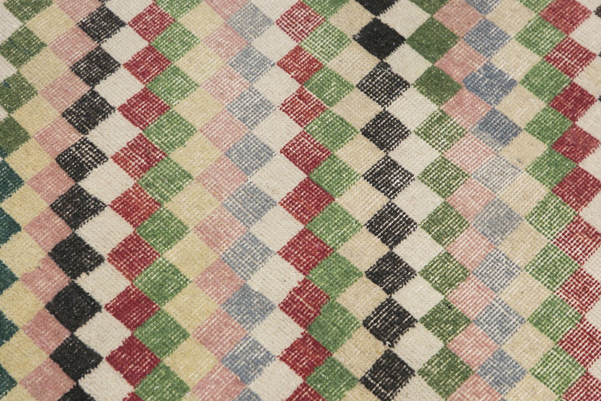 Vintage Rug, Small Oushak Rug 3'2" x 6'8" feet 96 x 204 cm