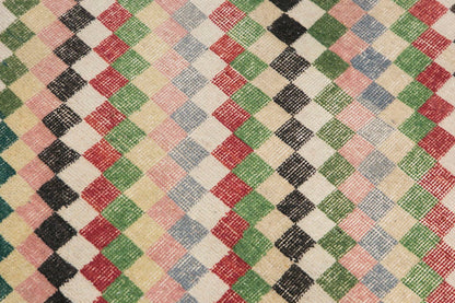 Vintage Rug, Small Oushak Rug 3'2" x 6'8" feet 96 x 204 cm