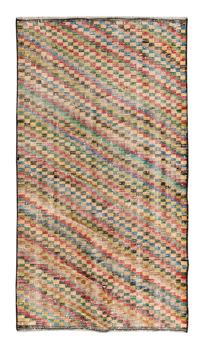 Vintage Rug 2'11" x 6'7" feet 90 x 200 cm