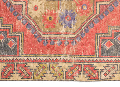 Vintage Rug 3'10" x 6'2" feet 116 x 188 cm