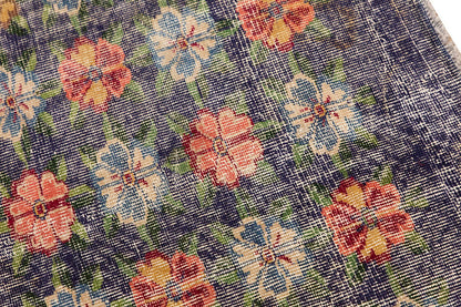 Vintage Rug 3'10" x 6'5" feet 117 x 195 cm
