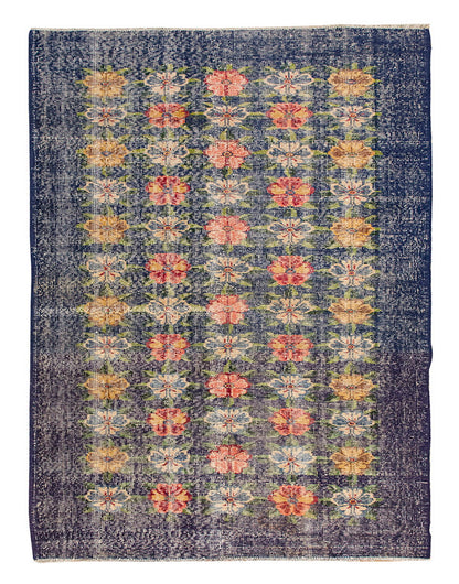Vintage Rug 3'10" x 6'5" feet 117 x 195 cm