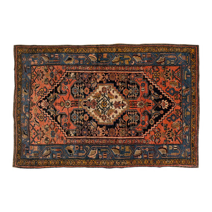 Vintage Rug 3'10" x 6'5" feet 117 x 196 cm