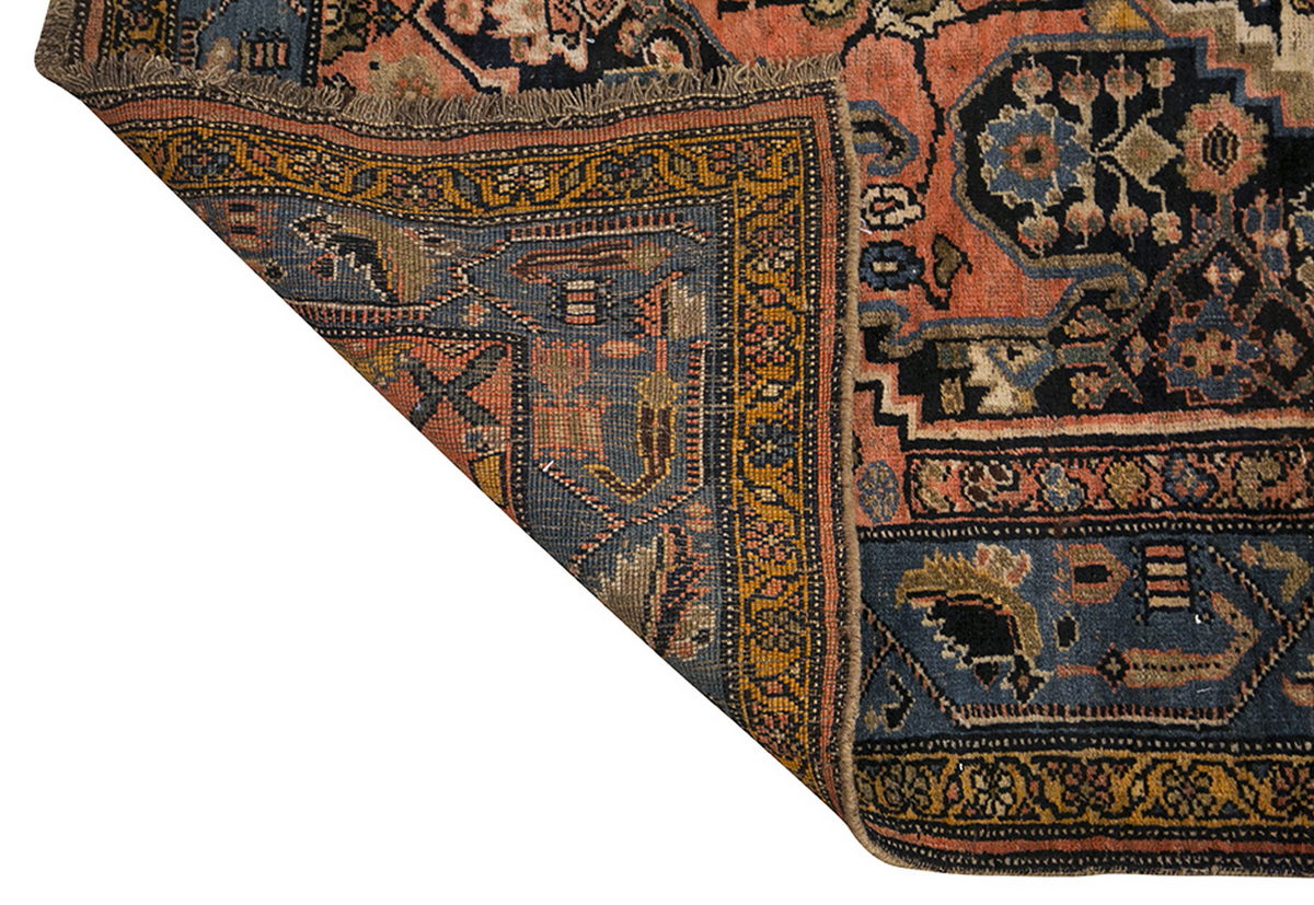Vintage Rug 3'10" x 6'5" feet 117 x 196 cm