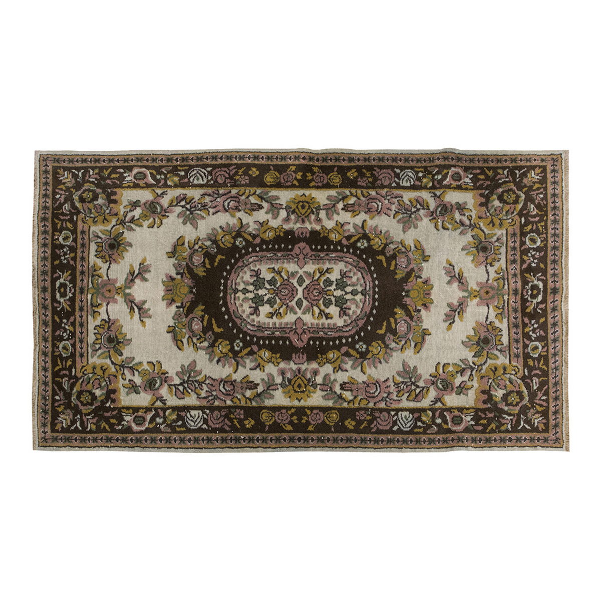 Vintage Rug 3'11" x 7'1" feet 120 x 216 cm