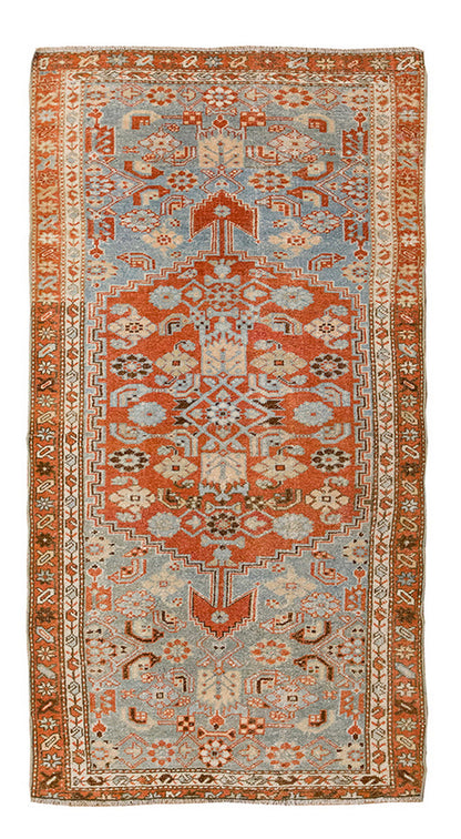 Vintage Rug 3'3" x 6'2 feet 100 x 187 cm