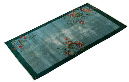 Vintage Rug 3'3" x 6'7 feet 98 x 200 cm