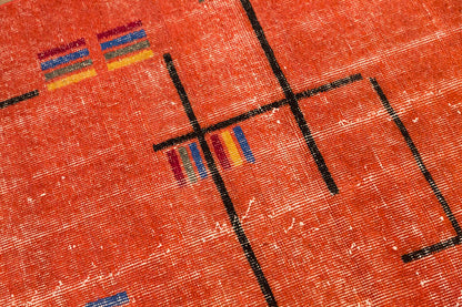 Vintage Rug 3'5" x 3'11" feet 103 x 120 cm
