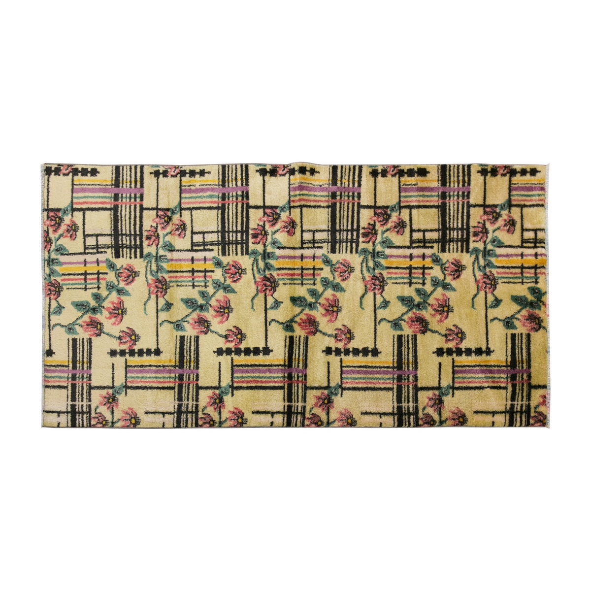 Vintage Rug 3'6" x 6'7" feet 107 x 200 cm