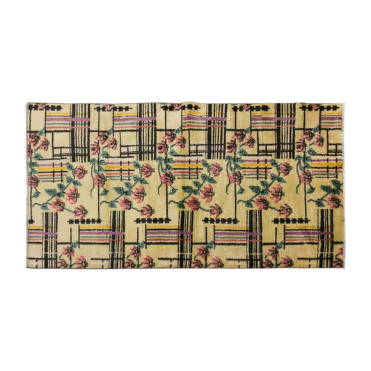 Vintage Rug 3'6" x 6'7" feet 107 x 200 cm